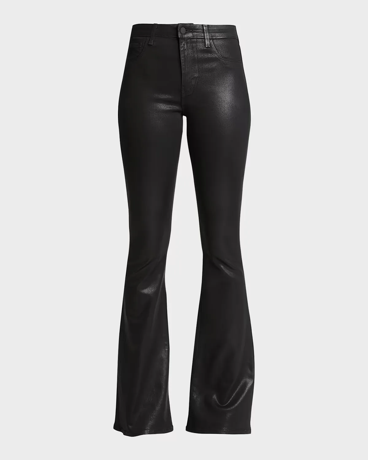 Marty Ultra High-Rise Coated Flare Jeans
