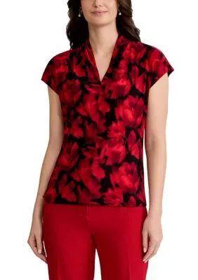 Extend Sleeve Funnel Neck Top by Kasper