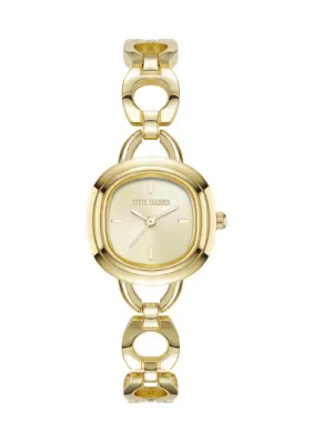 Champagne Alloy Metal Watch by Steve Madden