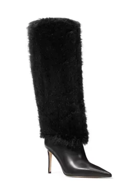 Dawn Fur Heeled Boots by Michael Kors