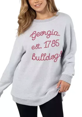 NCAA Georgia Bulldogs Warm Up Crew Neck Sweatshirt by Ug Apparel