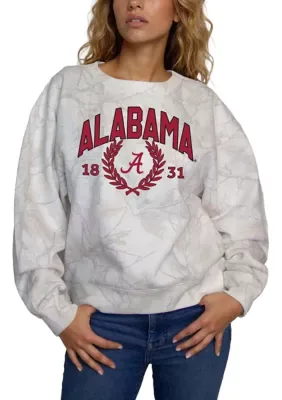 NCAA Alabama Crimson Tide Old School Faded Camo Crew Neck Sweatshirt by Ug Apparel