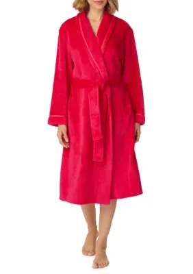 Plush Chenille Long Wrap Robe