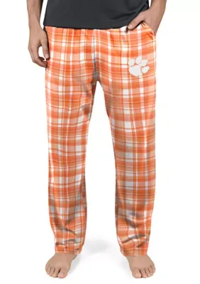 NCAA Clemson Tigers Medlet Plaid Pajama Pants by College Concepts