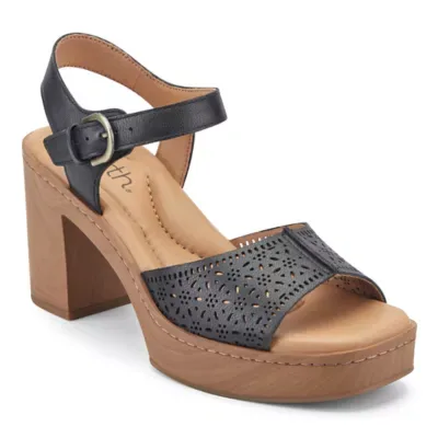 Quinty Block Heel Square Toe Dress Sandals by Earth