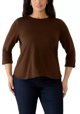 3/4 Sleeve Baby Terry T-Shirt