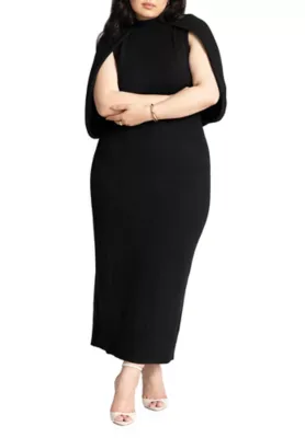 Sweater Cape Dress by Eloquii