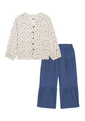 Wide Leg Pants Set by Kids Headquarters