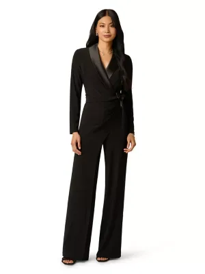 Jersey Combo Tuxedo Jumpsuit by Adrianna Papell