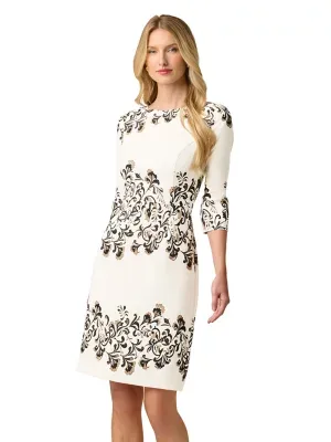 Placement Print Dress by Adrianna Papell
