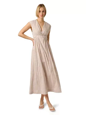 Twist Front Midi Dress by Adrianna Papell