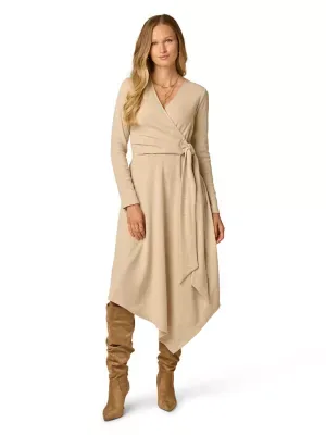 Wrap Tie Knit Dress