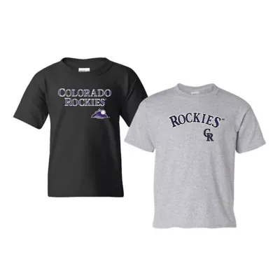 MLB Colorado Rockies 2-Pack Logo T-Shirt Set by Soft As a Grape