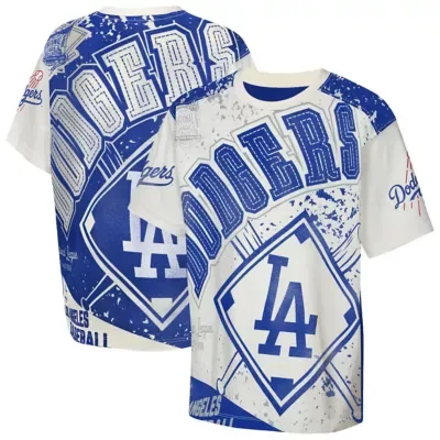 MLB Los Angeles Dodgers Big League Top Player Bold All-Over-Print T-Shirt by Outerstuff