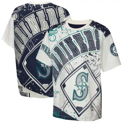 MLB Seattle Mariners Big League Top Player Bold All-Over-Print T-Shirt by Outerstuff