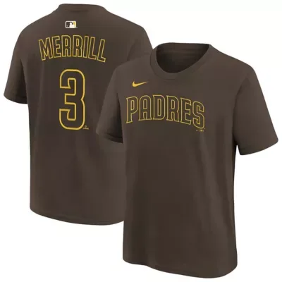MLB Jackson Merrill San Diego Padres Name & Number T-Shirt by Nike