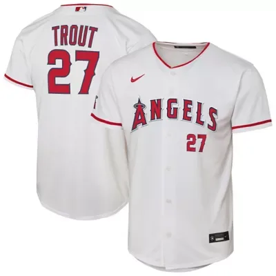 MLB Mike Trout Los Angeles Angels Home Stadium Jersey by Nike