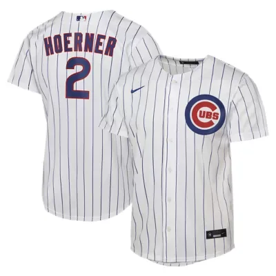 MLB Nico Hoerner Chicago Cubs Home Replica Jersey by Nike