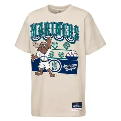 MLB Seattle Mariners Step Back Up Mascot T-Shirt by Mitchell & Ness