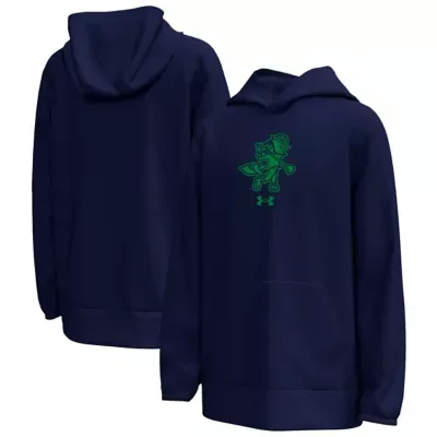 NCAA Notre Dame Fighting Irish Golfing Leprechaun Fleece Performance Hoodie by Under Armour