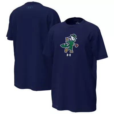NCAA Notre Dame Fighting Irish Golfing Leprechaun Tech Stretch Performance T-Shirt by Under Armour
