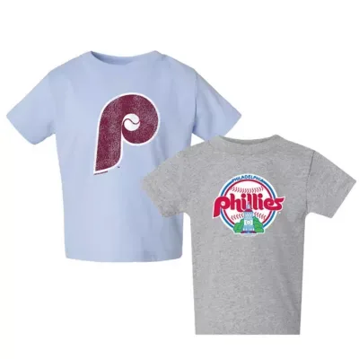 MLB Philadelphia Phillies Cooperstown Collection Two-Pack T-Shirt Set by Soft As a Grape