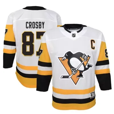 NHL Sidney Crosby Pittsburgh Penguins Away Captains Patch Jersey by Outerstuff