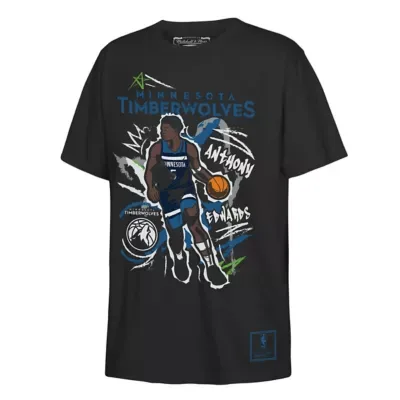 NBA Anthony Edwards Minnesota Timberwolves Chalked Up Player T-Shirt by Mitchell & Ness