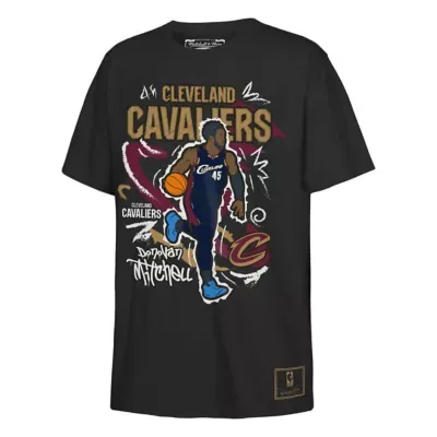NBA Donovan Mitchell Cleveland Cavaliers Chalked Up Player T-Shirt by Mitchell & Ness