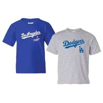 MLB Los Angeles Dodgers Cooperstown 2-Pack T-Shirt Set by Soft As a Grape