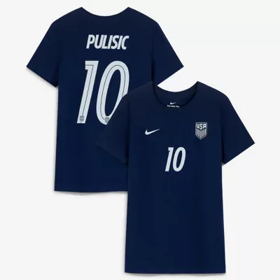 Soccer National Teams Christian Pulisic USMNT Away Name & Number T-Shirt by Nike