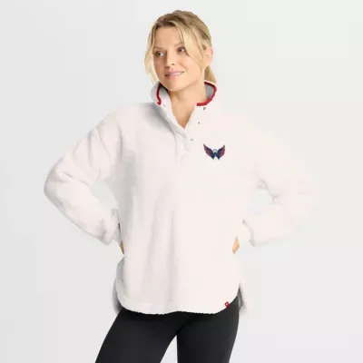 NHL Washington Capitals Rush Sherpa Half-Snap Pullover by Fanatics