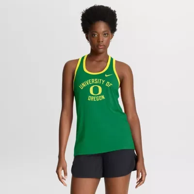 NCAA Oregon Ducks Uni Name Tri-Blend Dri-FIT Tank Top by Nike
