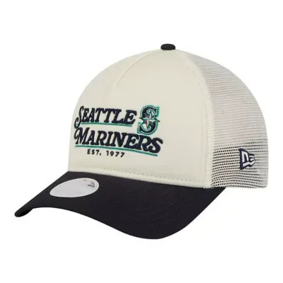 MLB Seattle Mariners Retro 9FORTY M-Crown A-Frame Trucker Adjustable Hat by New Era
