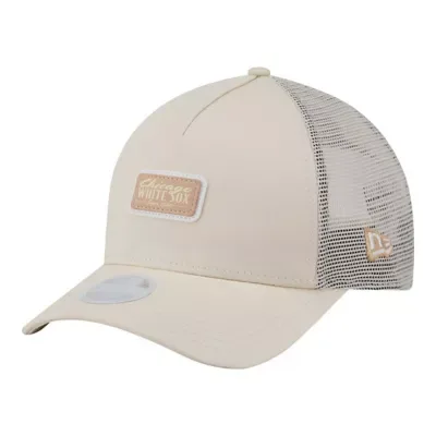MLB Chicago White Sox Chicago Sox Tonal Patch 9FORTY M-Crown A-Frame Trucker Adjustable Hat by New Era