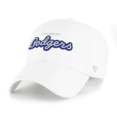 MLB Los Angeles Dodgers Trendy Script Clean Up Adjustable Hat by 47