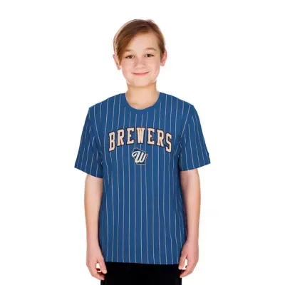 MLB Milwaukee Brewers 2026 City Connect Pinstripe T-Shirt by New Era