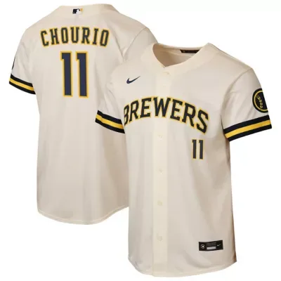 MLB Jackson Chourio Milwaukee Brewers Home Stadium Jersey by Nike