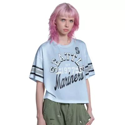 MLB Seattle Mariners Cropped Hurry Up Offense T-Shirt by Starter