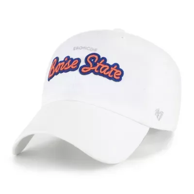 NCAA Boise State Broncos Trendy Script Clean Up Adjustable Hat by 47