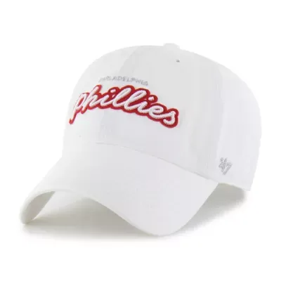 MLB Philadelphia Phillies Trendy Script Clean Up Adjustable Hat by 47
