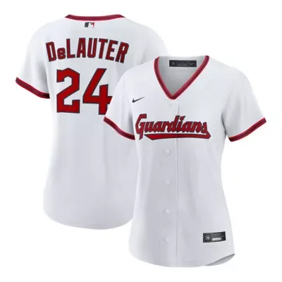 MLB Nike Chase DeLauter Cleveland Guardians Home Replica Jersey by Nike