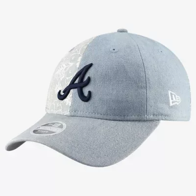 MLB Atlanta Braves Patchwork 9TWENTY Adjustable Hat - Denim by New Era