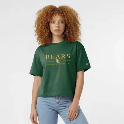 NCAA Baylor Bears Waist Length Wordmark T-Shirt by Champion
