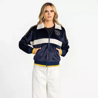 MLB Milwaukee Brewers Velvet Cord Full-Zip Jacket