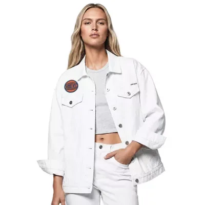 NBA New York Knicks Oversized Trucker Jacket by DKNY