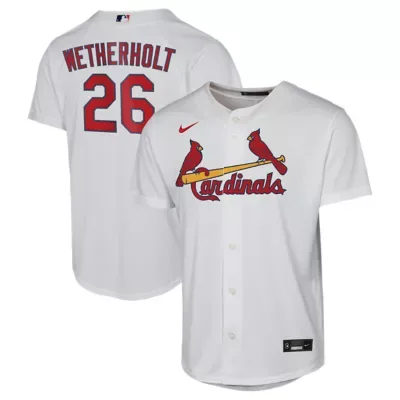 MLB JJ Wetherholt St. Louis Cardinals Home Replica Jersey by Nike