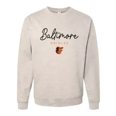 MLB Baltimore Orioles Pigment Dye Crewneck Sweatshirt by Soft As a Grape