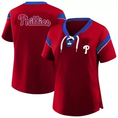 MLB Philadelphia Phillies Lace-Up T-Shirt by Profile