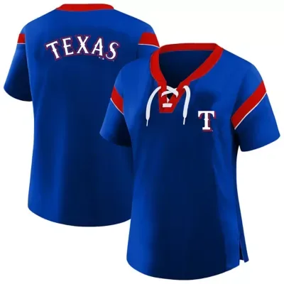 MLB Texas Rangers Lace-Up T-Shirt by Profile